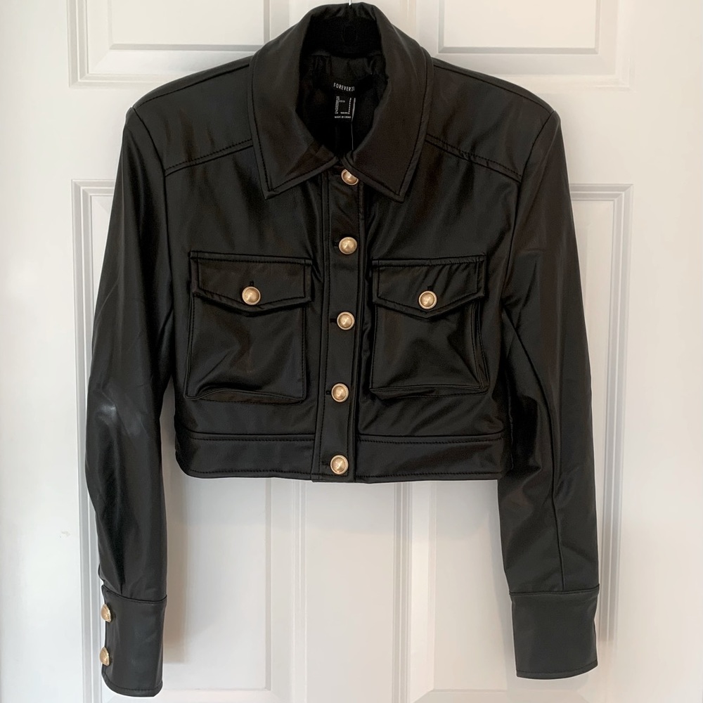 Forever 21 faux leather jacket